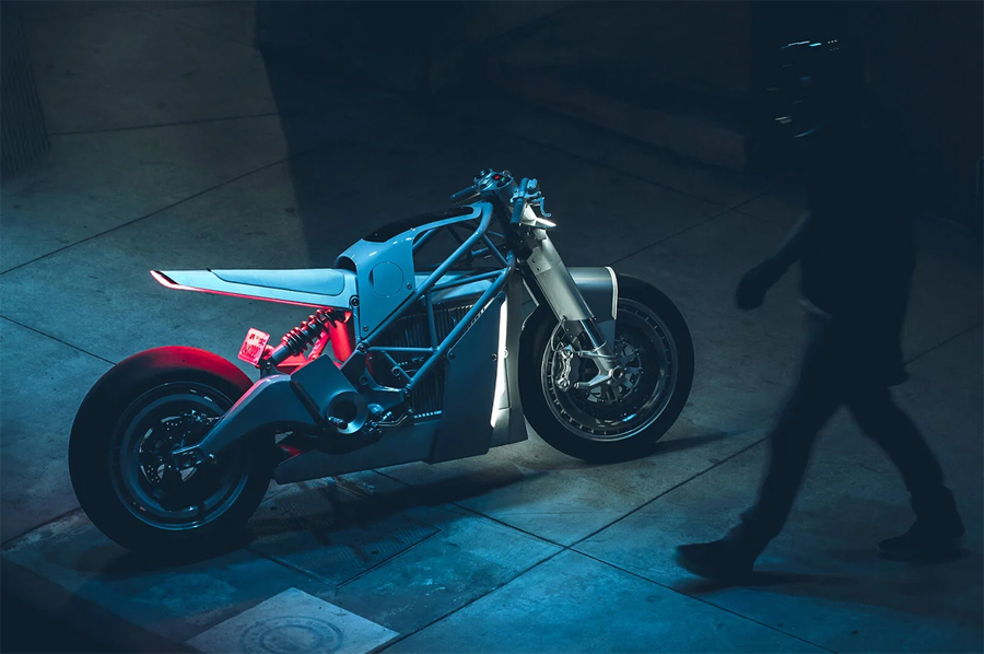 Retro-Futuristic UMC-063 XP Zero Electric Motorcycle