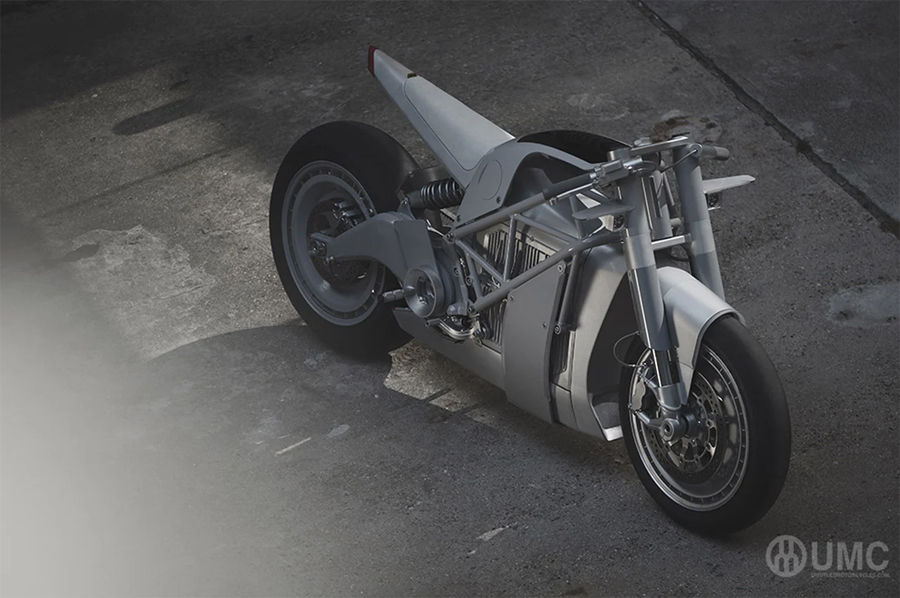 Retro-Futuristic UMC-063 XP Zero Electric Motorcycle