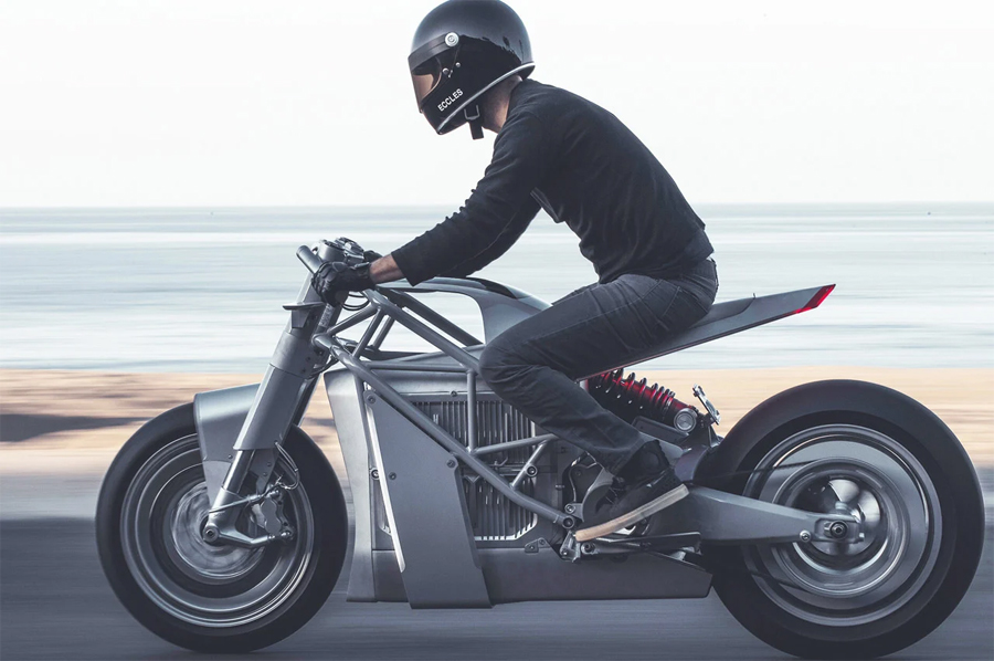 Retro-Futuristic UMC-063 XP Zero Electric Motorcycle