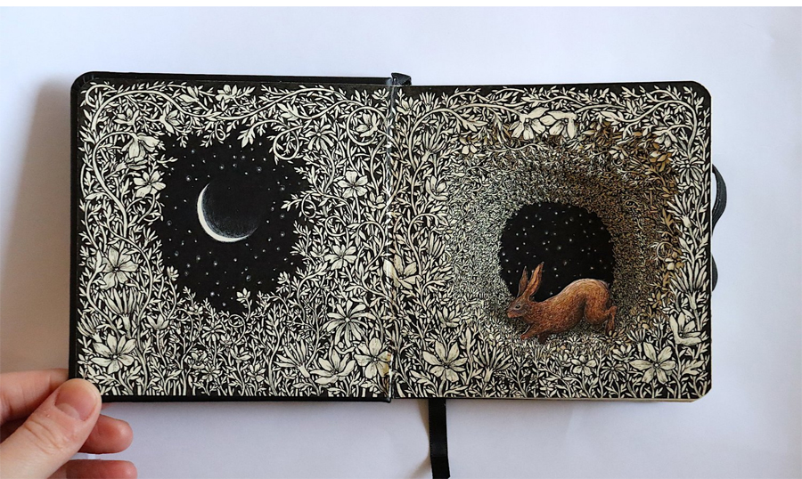 Isobelle Ouzman’s Altered Books with Fairytale Scenes Inside