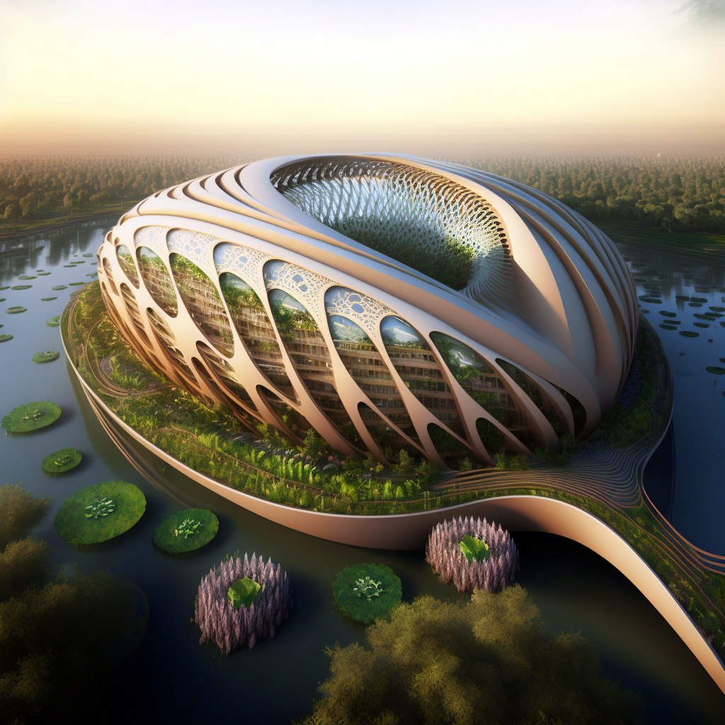 OCEANIUMS - Biomimetic Generation of Floating Stadiums by Vincent Callebaut