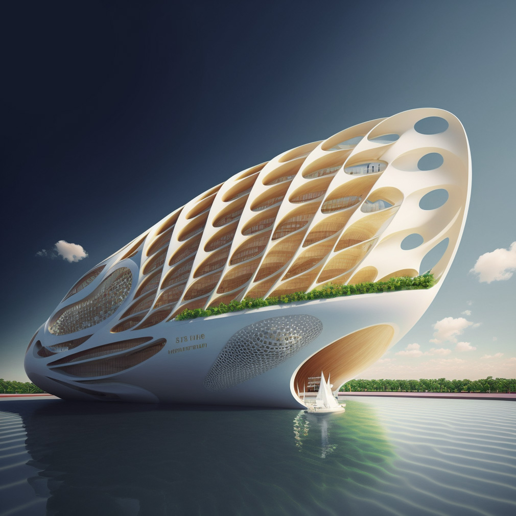 OCEANIUMS - Biomimetic Generation of Floating Stadiums by Vincent Callebaut