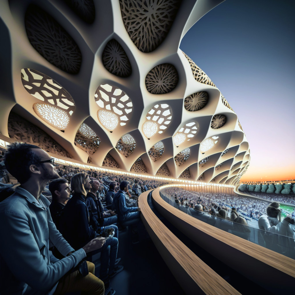 OCEANIUMS - Biomimetic Generation of Floating Stadiums by Vincent Callebaut