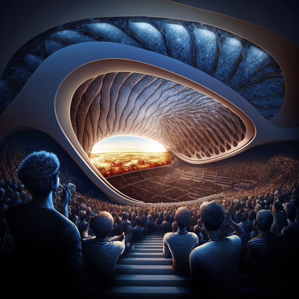 OCEANIUMS - Biomimetic Generation of Floating Stadiums oleh Vincent Callebaut