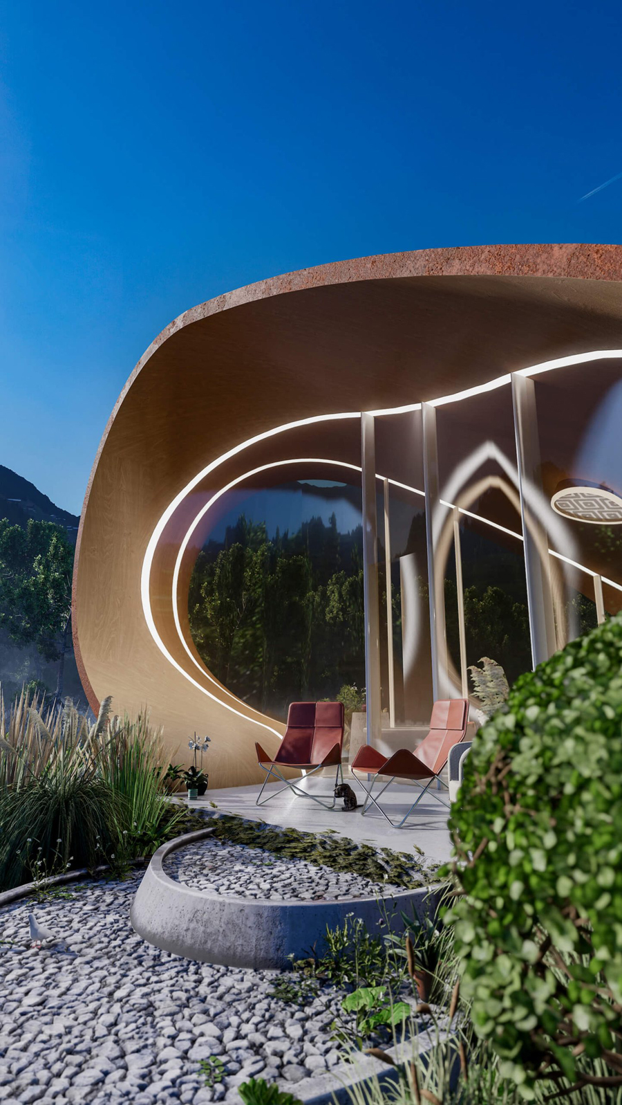 Heart-shaped House Designed by Veliz Arquitecto