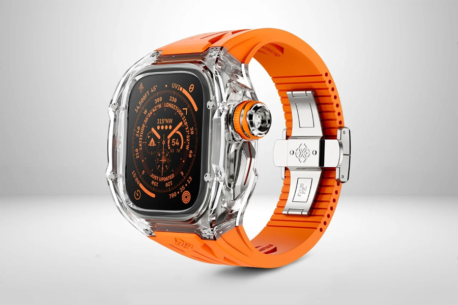 Apple Watch Ultra Case with Transparent Crystal Design