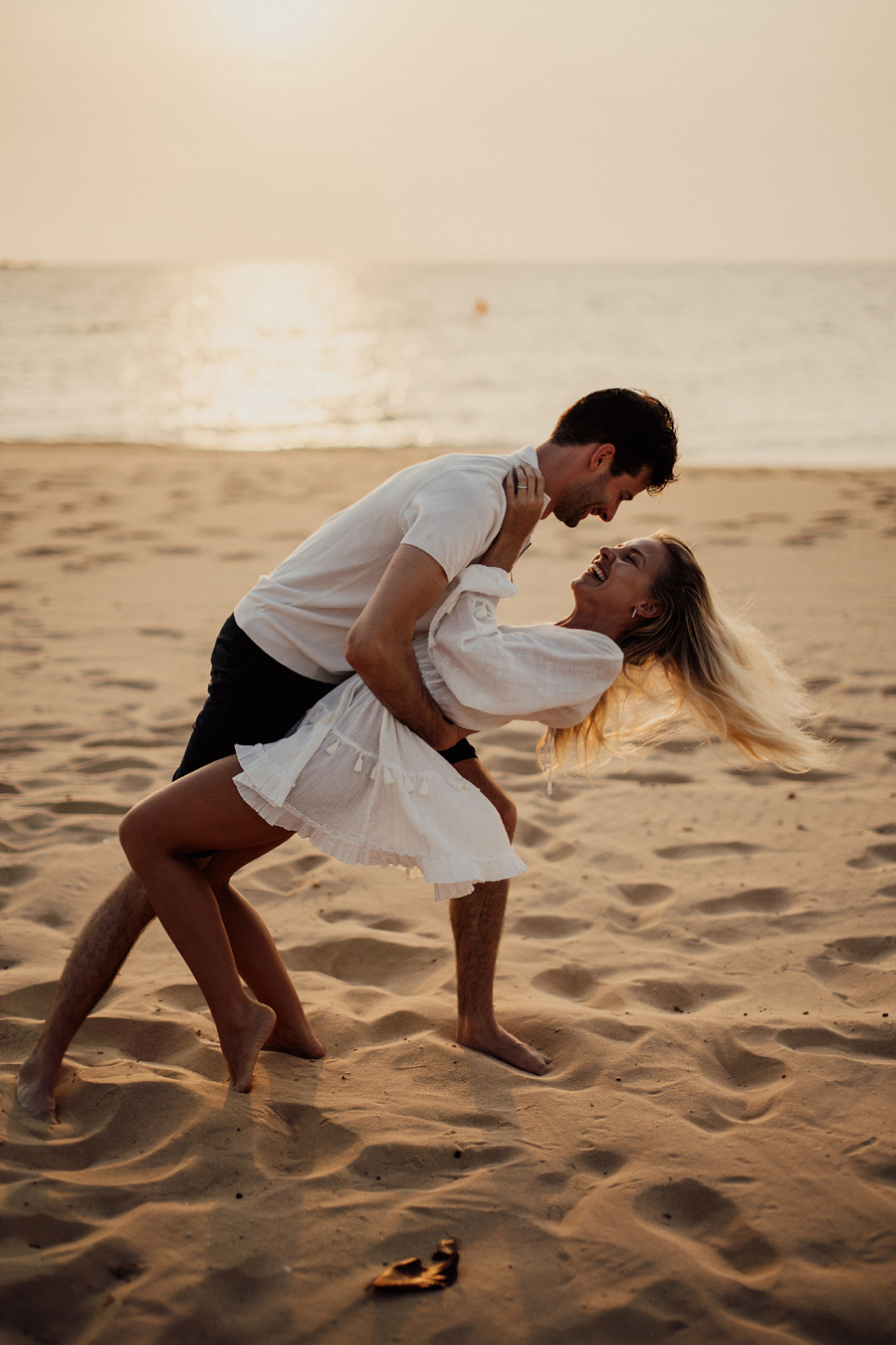 Beach Engagement Photoshoot at Sunset in Cape Town — Bianca Asher  Photography