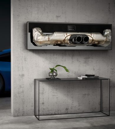 Porsche Design 911 Soundbar 2.0 Pro Made Out of a 911 GT3 Exhaust