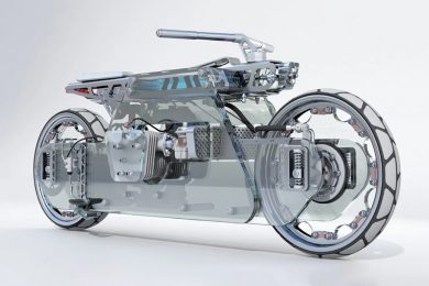 Transparent Motorcycle Nu'Clear Made Of Bulletproof Glass