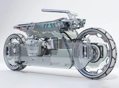 Transparent Motorcycle Nu'Clear Made Of Bulletproof Glass