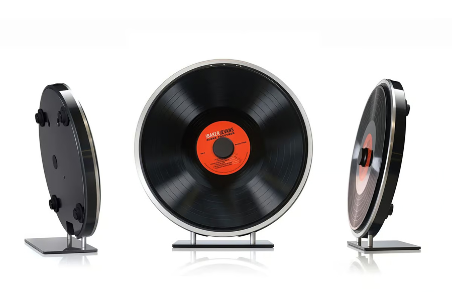 Stunning Black Wheel Turntable by Miniot