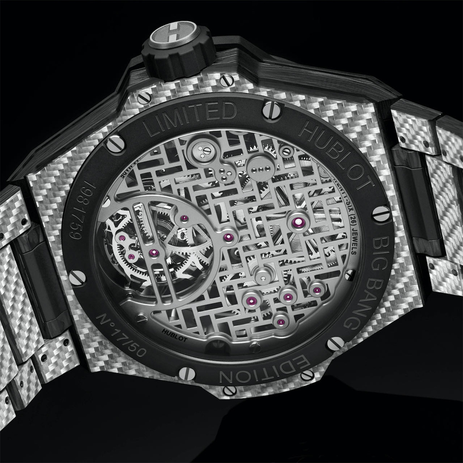 New Limited-Edition Hulot Big Bang Integrated Tourbillon Full Carbon Watch