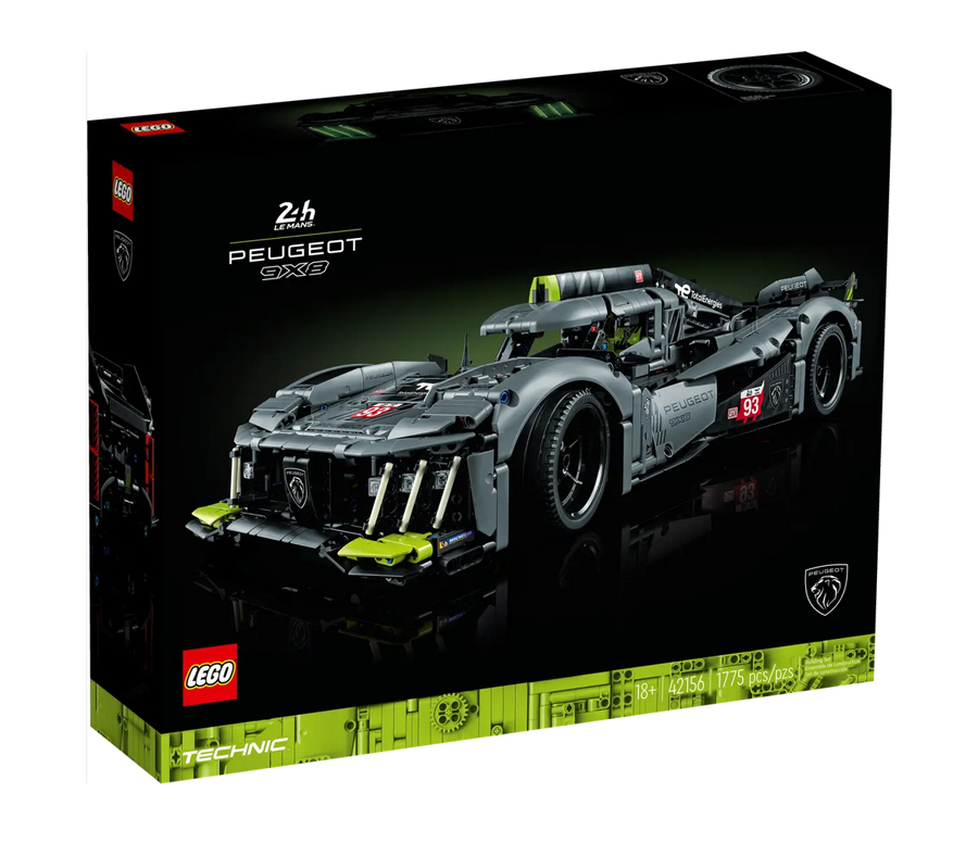 LEGO Technic Peugeot 9X8 LMdH Racer dengan Motor Listrik yang Bekerja