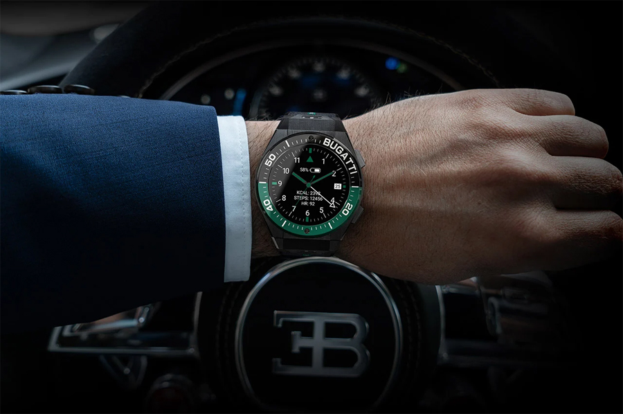 Jam tangan pintar Bugatti Ceramic Titanium Edition