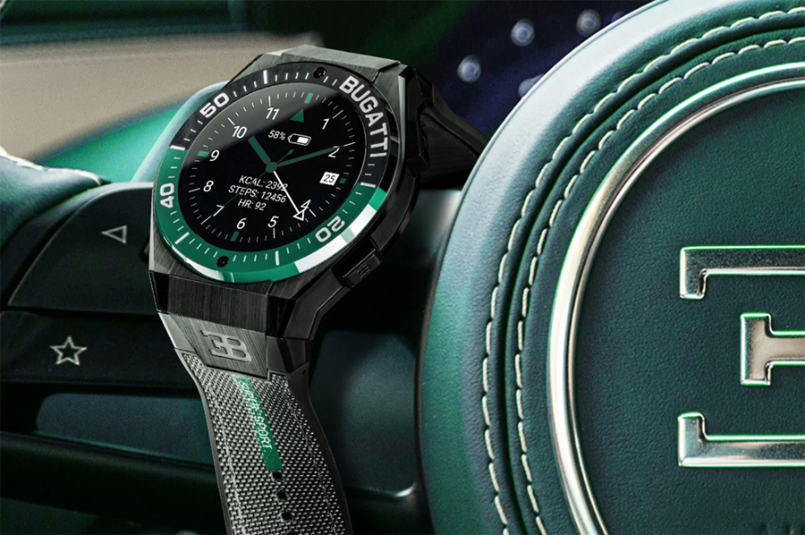 Jam tangan pintar Bugatti Ceramic Titanium Edition