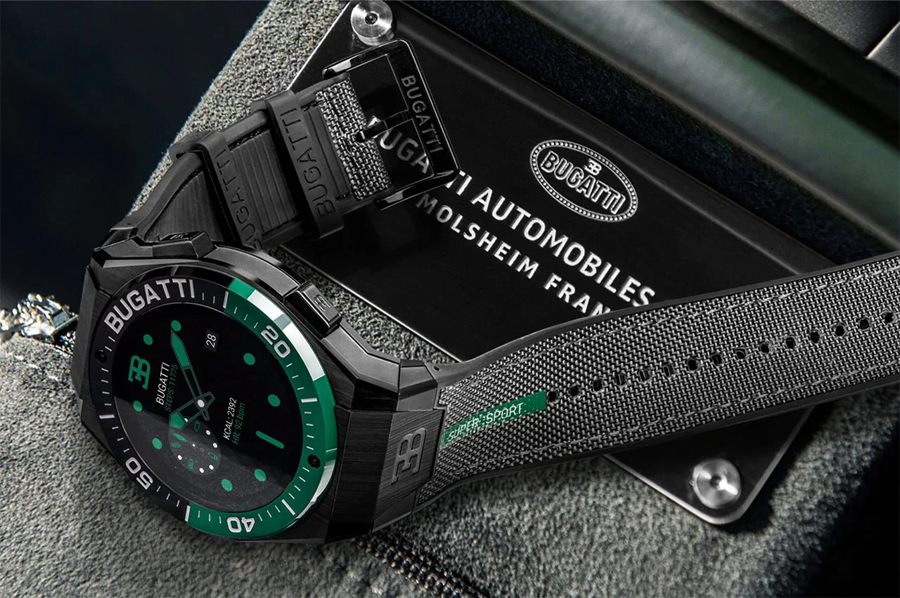 Jam tangan pintar Bugatti Ceramic Titanium Edition
