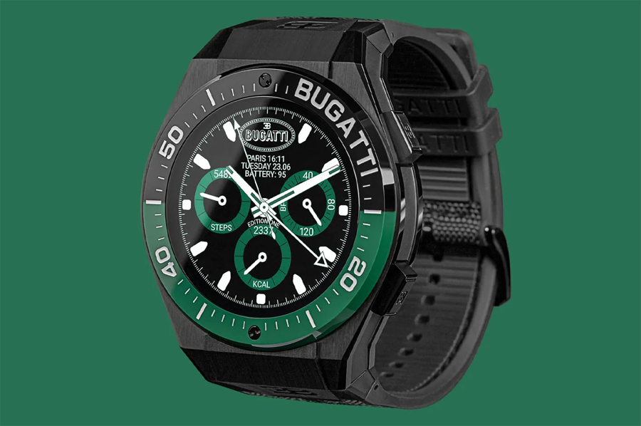 Jam tangan pintar Bugatti Ceramic Titanium Edition