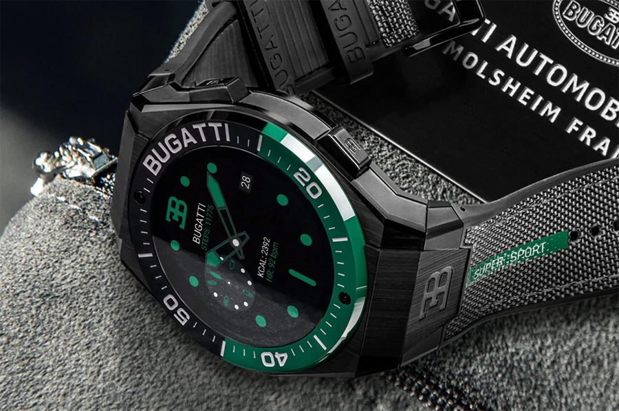 Jam tangan pintar Bugatti Ceramic Titanium Edition
