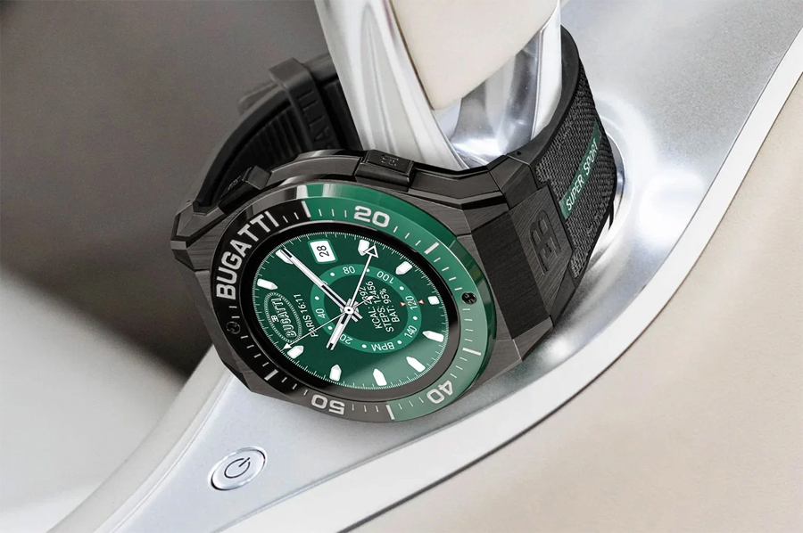 Jam tangan pintar Bugatti Ceramic Titanium Edition