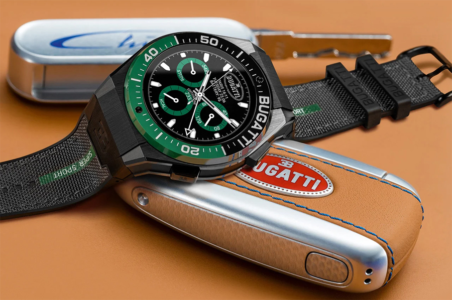 Jam tangan pintar Bugatti Ceramic Titanium Edition