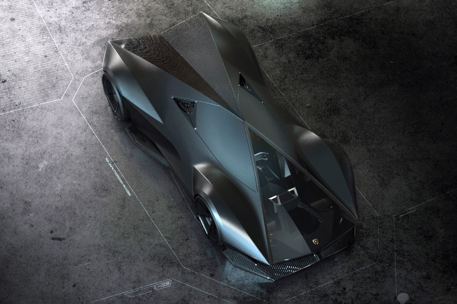 Lamborghini Purixta: Minimalistic Concept with Aggressive Presence