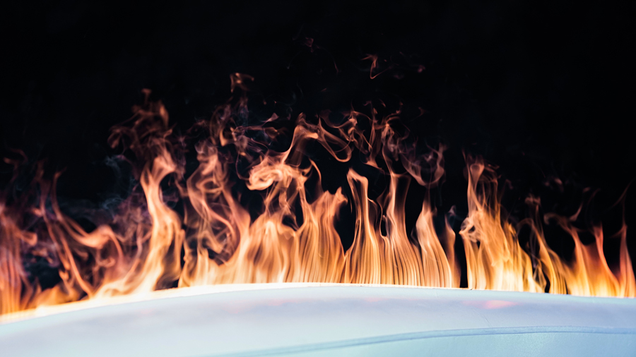 Alluring Dance of FlameShip's Water Vapor Flames