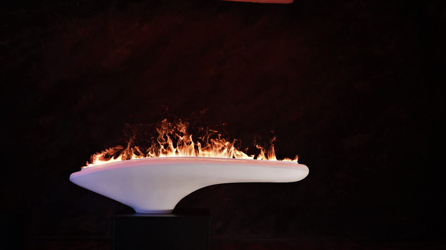 Alluring Dance of FlameShip's Water Vapor Flames