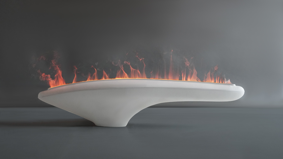 Alluring Dance of FlameShip's Water Vapor Flames