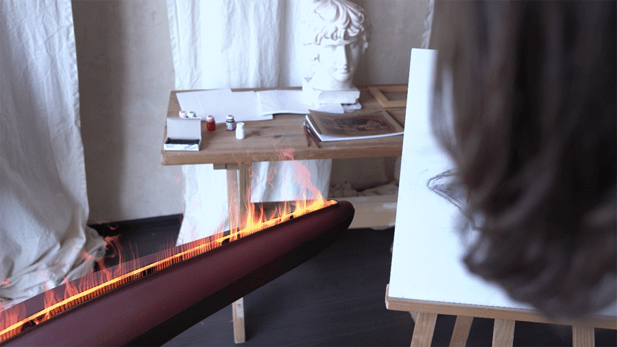 Alluring Dance of FlameShip's Water Vapor Flames