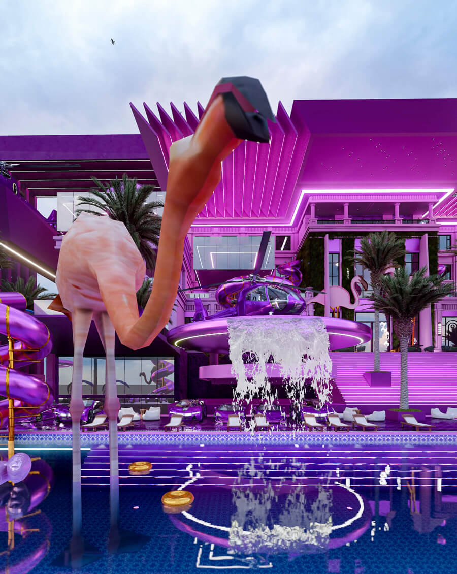 Barbie Inspired Glamour Hotel 'B MANSION' by Veliz Arquitecto