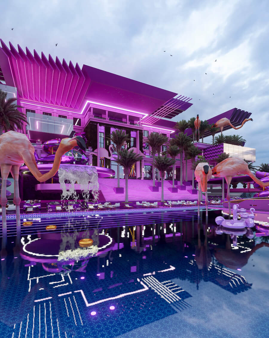 Barbie Inspired Glamour Hotel 'B MANSION' by Veliz Arquitecto