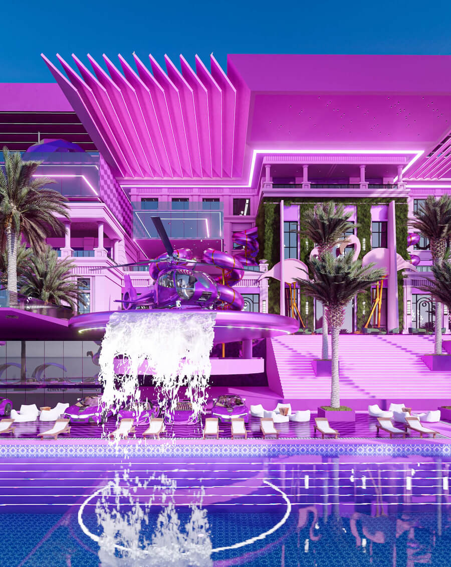 Barbie Inspired Glamour Hotel 'B MANSION' by Veliz Arquitecto