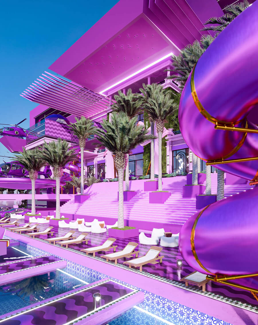 Barbie Inspired Glamour Hotel 'B MANSION' by Veliz Arquitecto