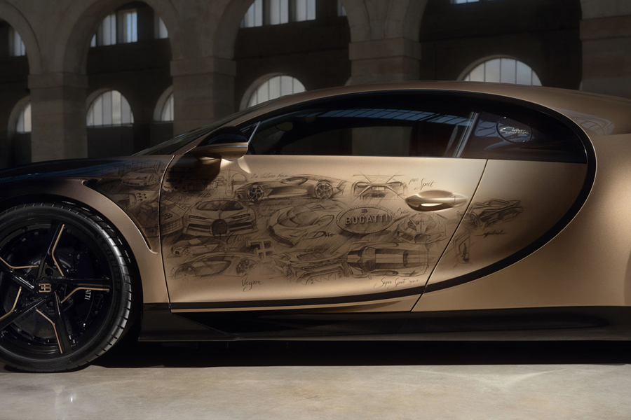 Driving Through Time with Bugatti's Chiron Super Sport Golden Era