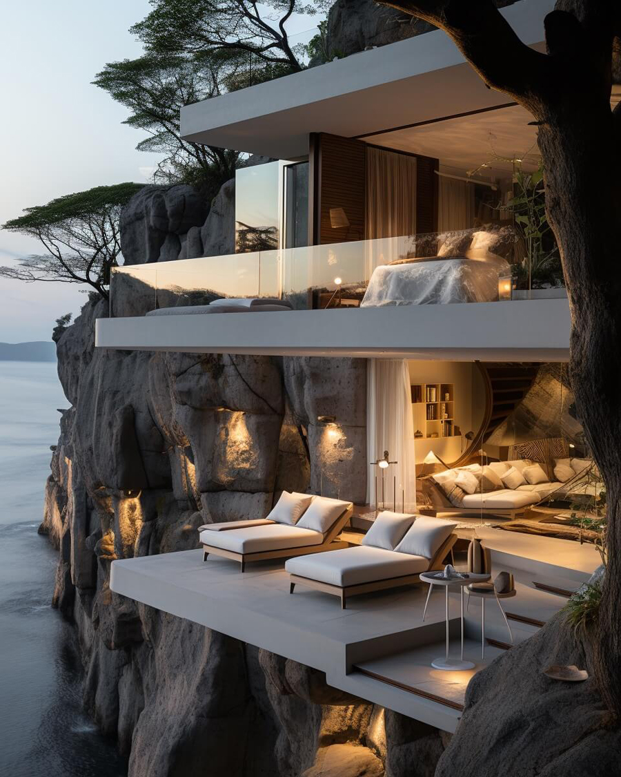 Gravity-Defying Luxury of Cliffside Roost