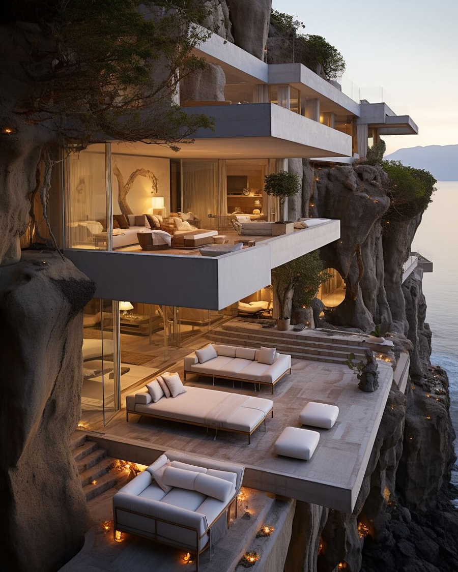 Gravity-Defying Luxury of Cliffside Roost