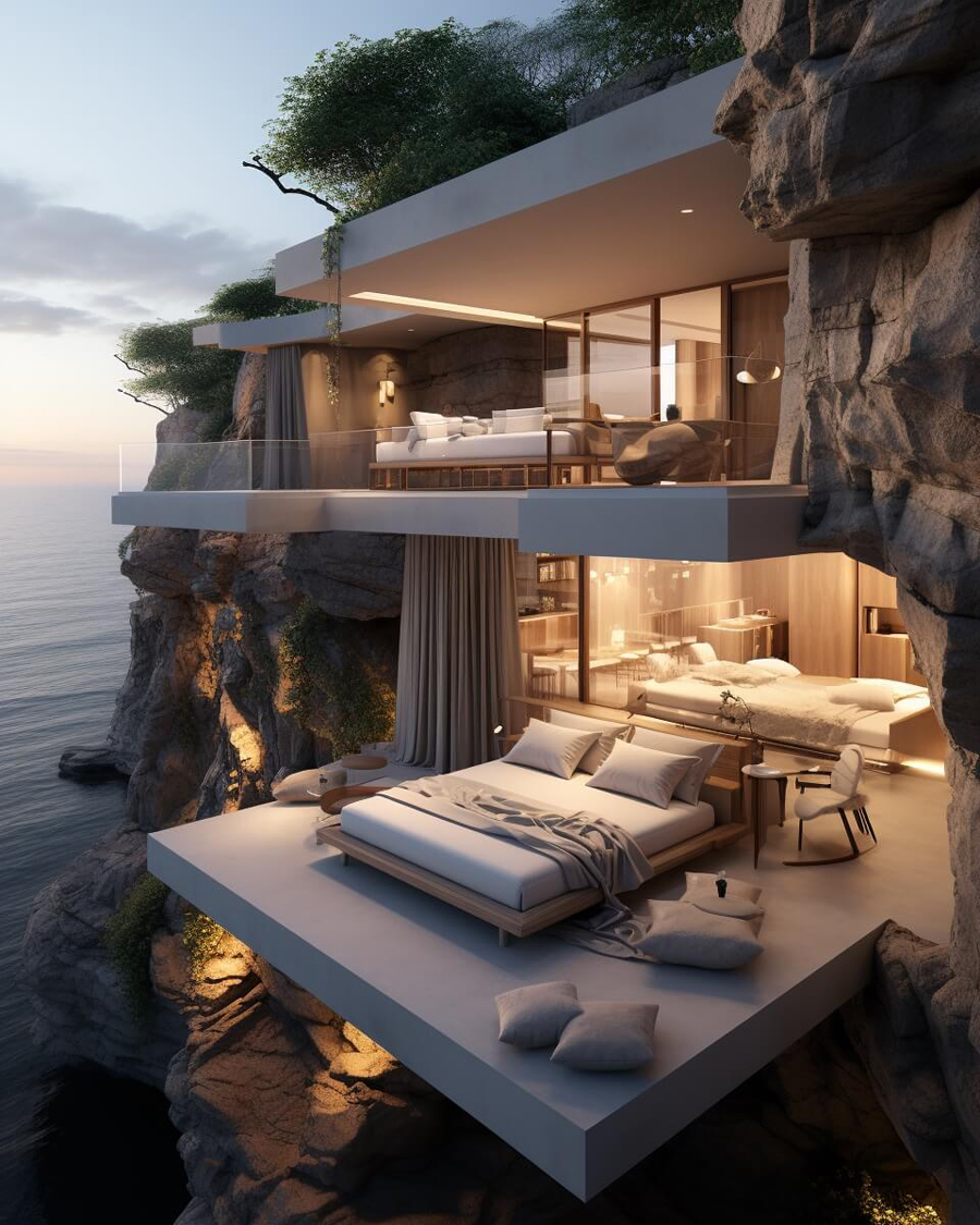 Gravity-Defying Luxury of Cliffside Roost