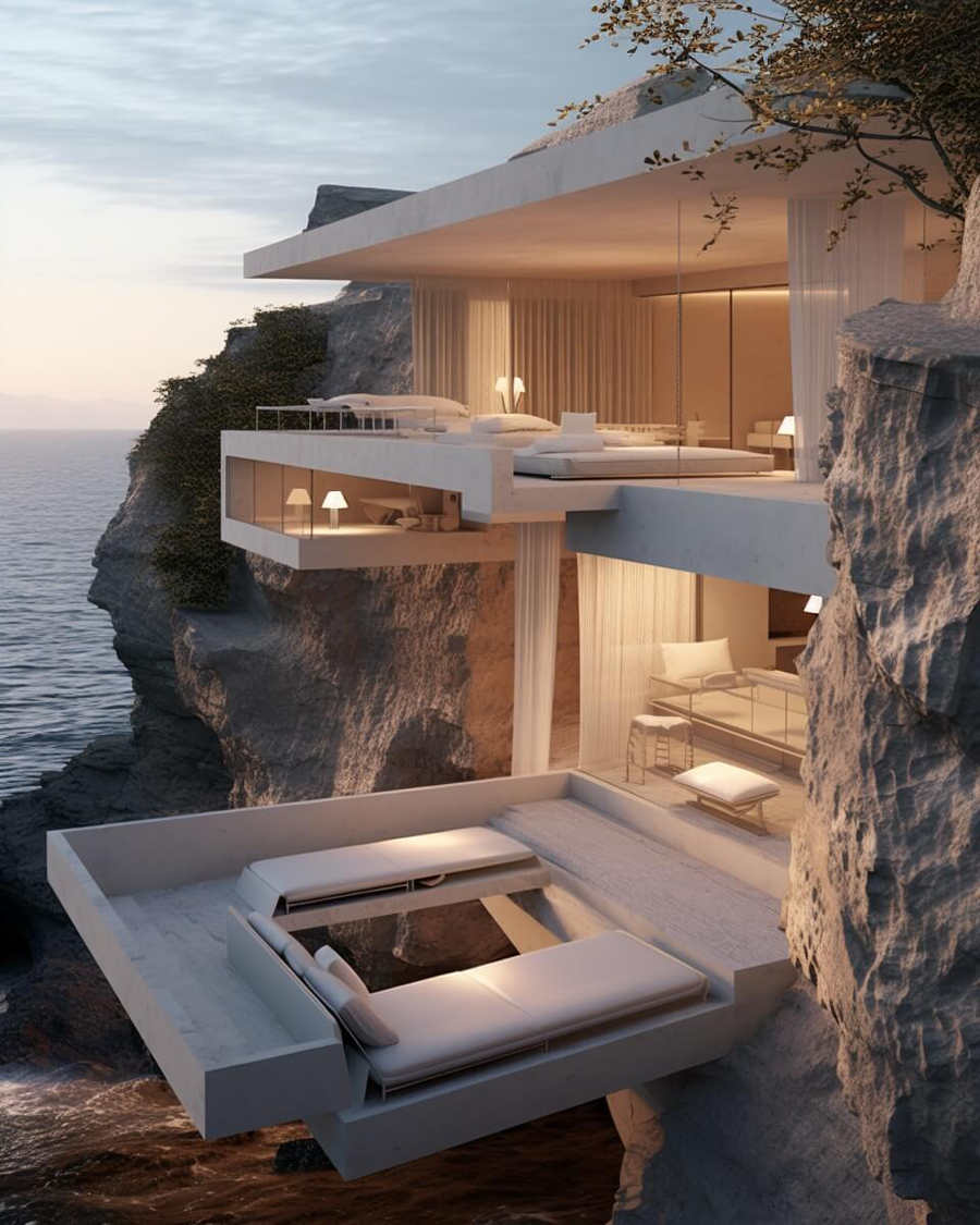 Gravity-Defying Luxury of Cliffside Roost