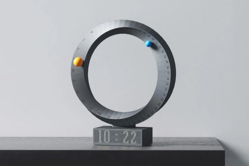 Mobius Calendar Clock - Timeless Tribute to Astronomy and Geometry