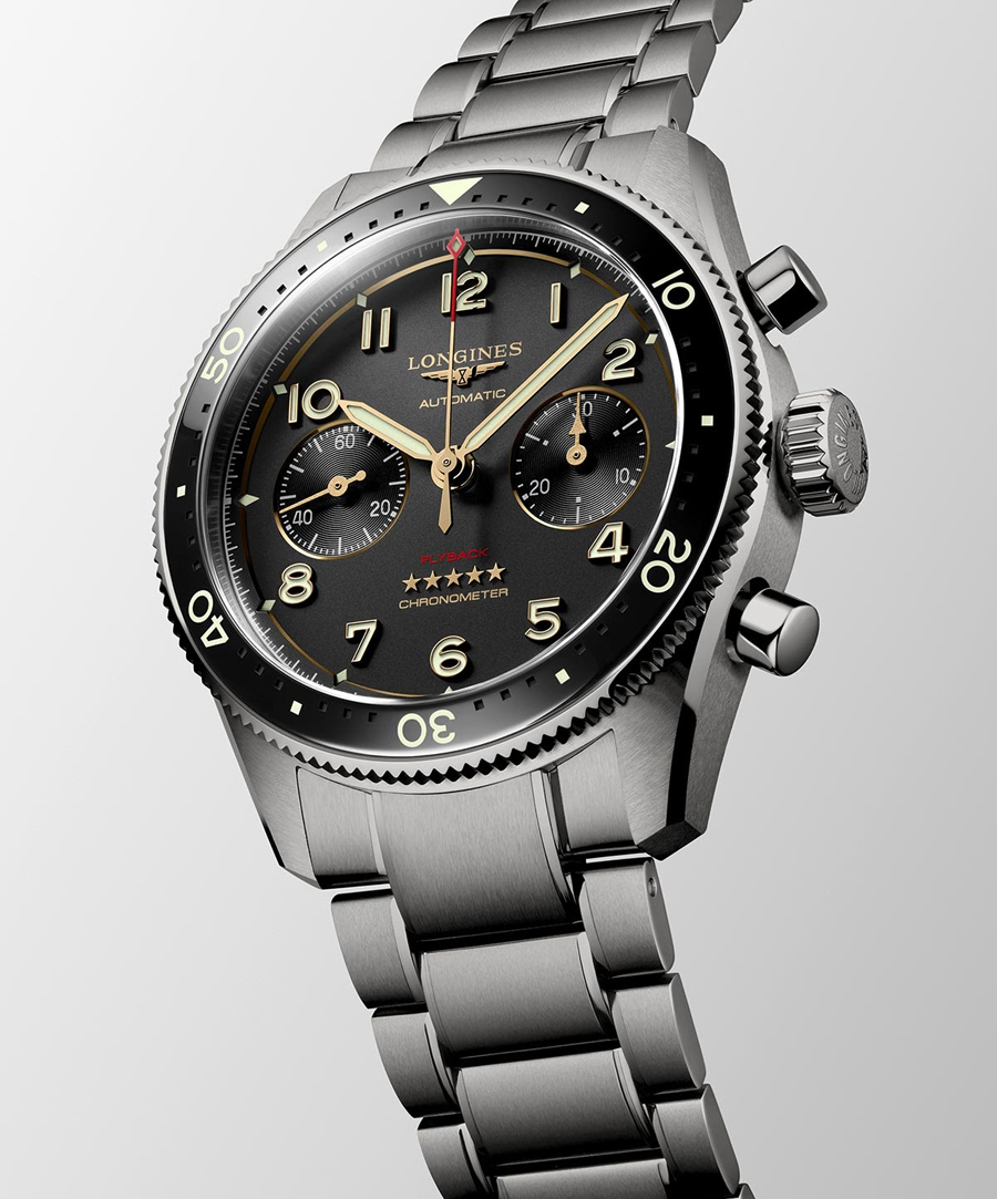 New Titanium Longines Spirit Flyback