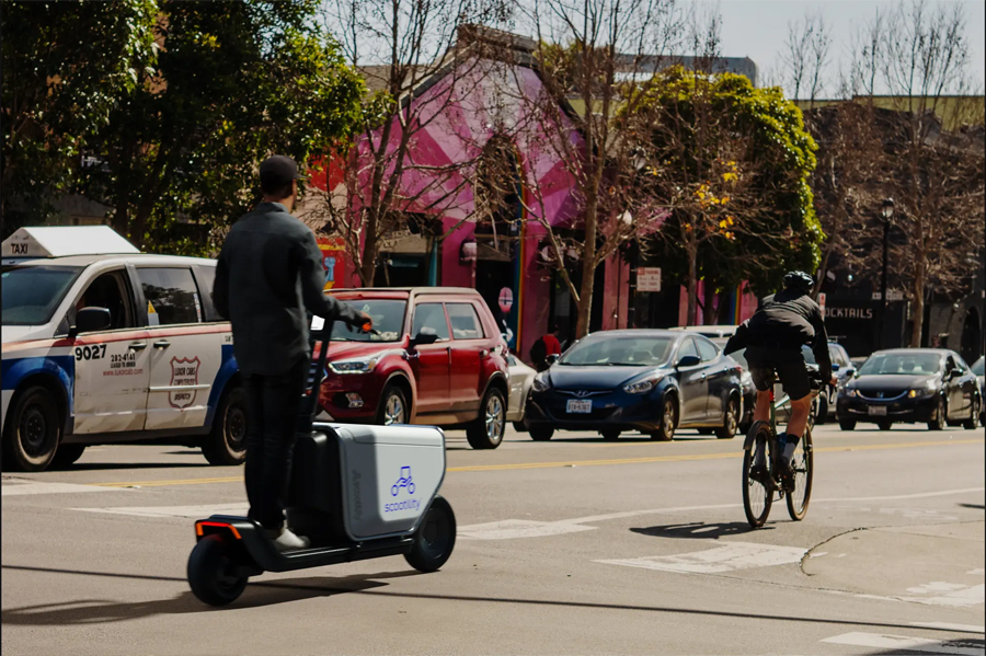 E-Scooter Designed for Urban Cargo Transportation