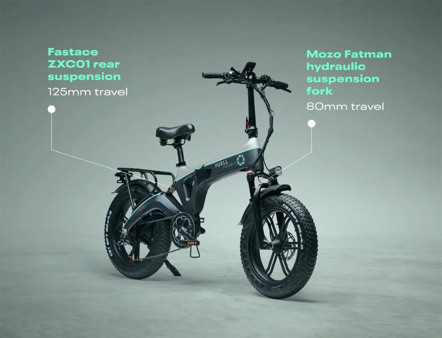 Adventure Foldable E-bike Folld-1 Built for City Streets and Off-Road Trails
