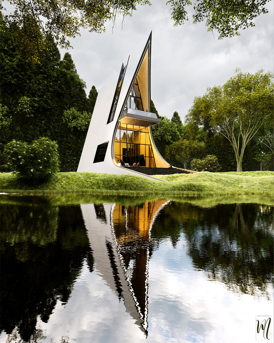 Eco-Friendly Forest Cabin by Mohammadreza Norouz