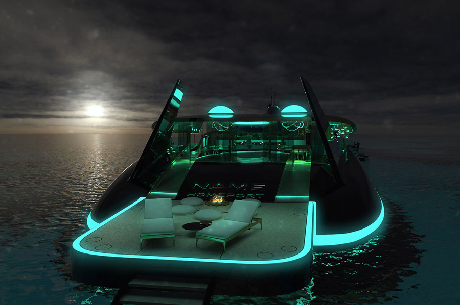 Ultra Luxurious Private Submarine with Helipad