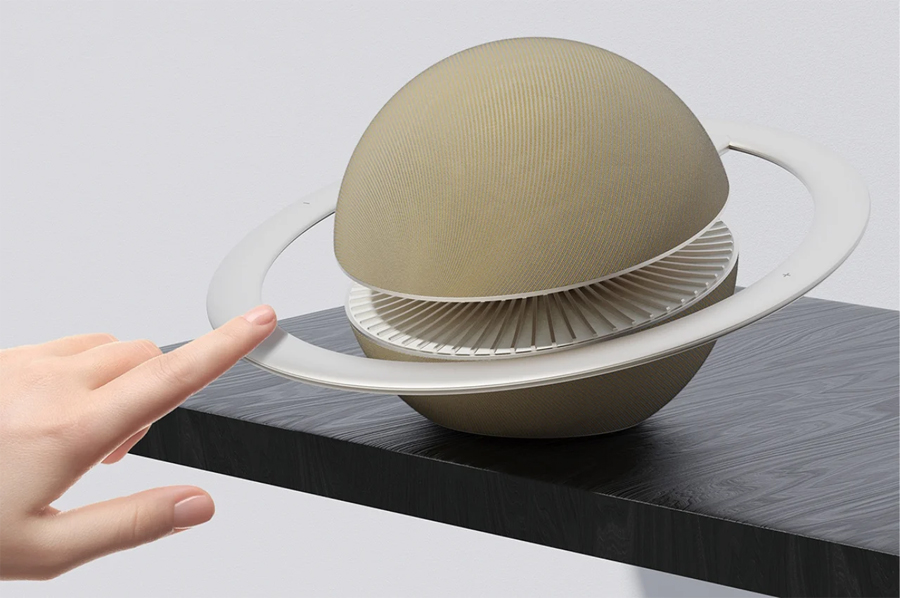 Saturn-inspired Bluetooth speaker