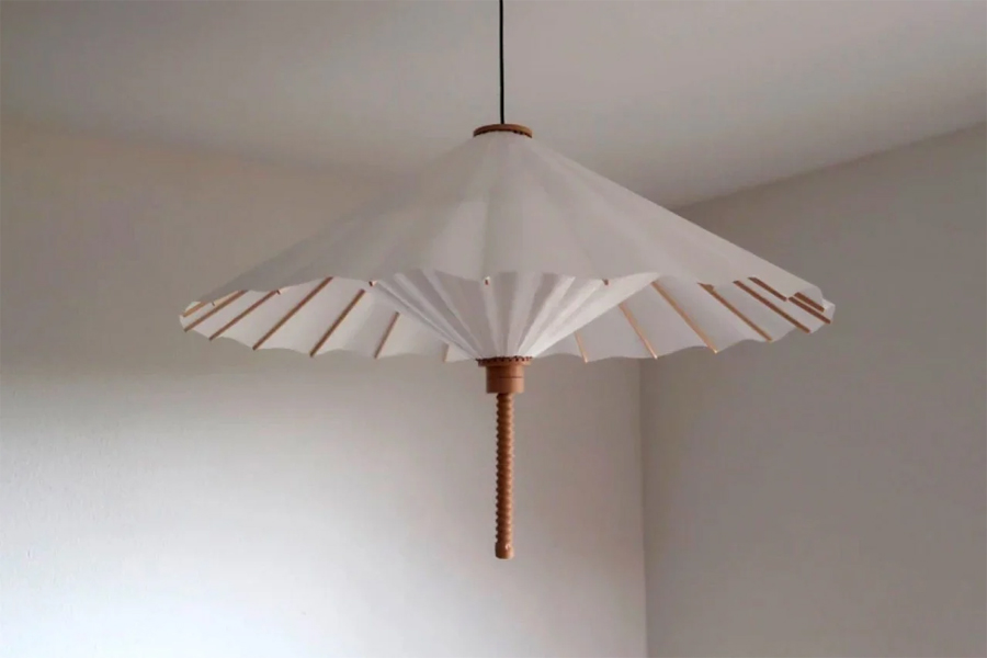 Umbrella-inspired Award-Winning Wagasa Lamp