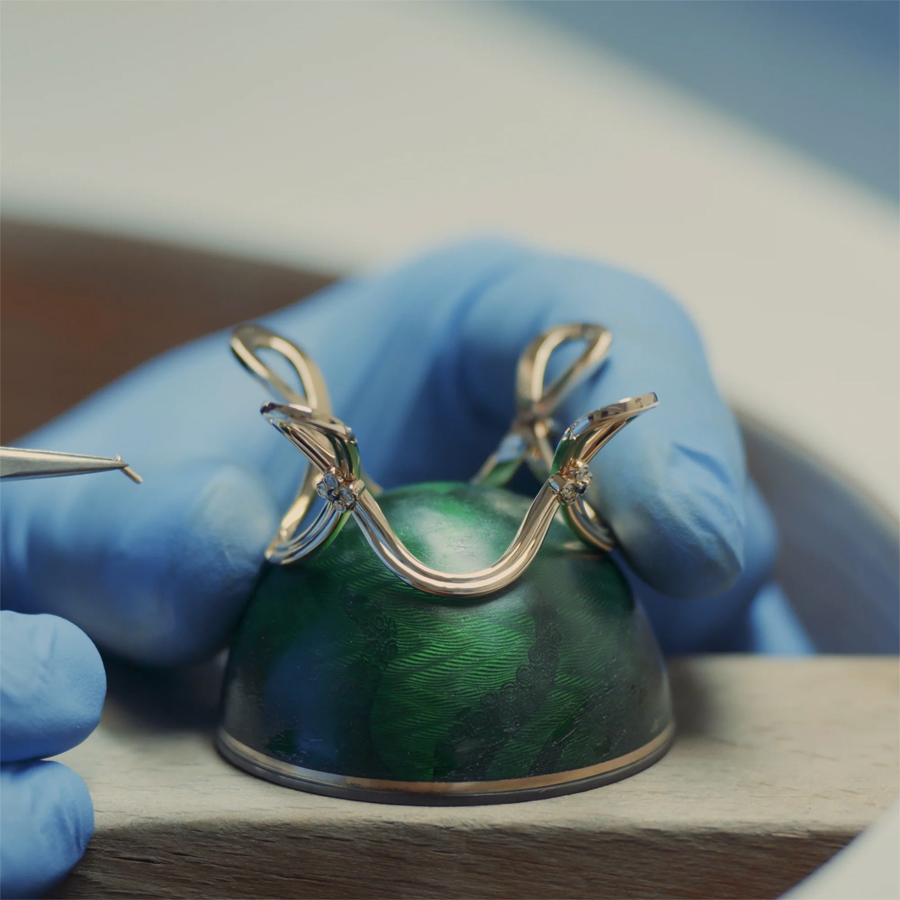 Limited Edition Fabergé x 007 Octopussy Egg Objet