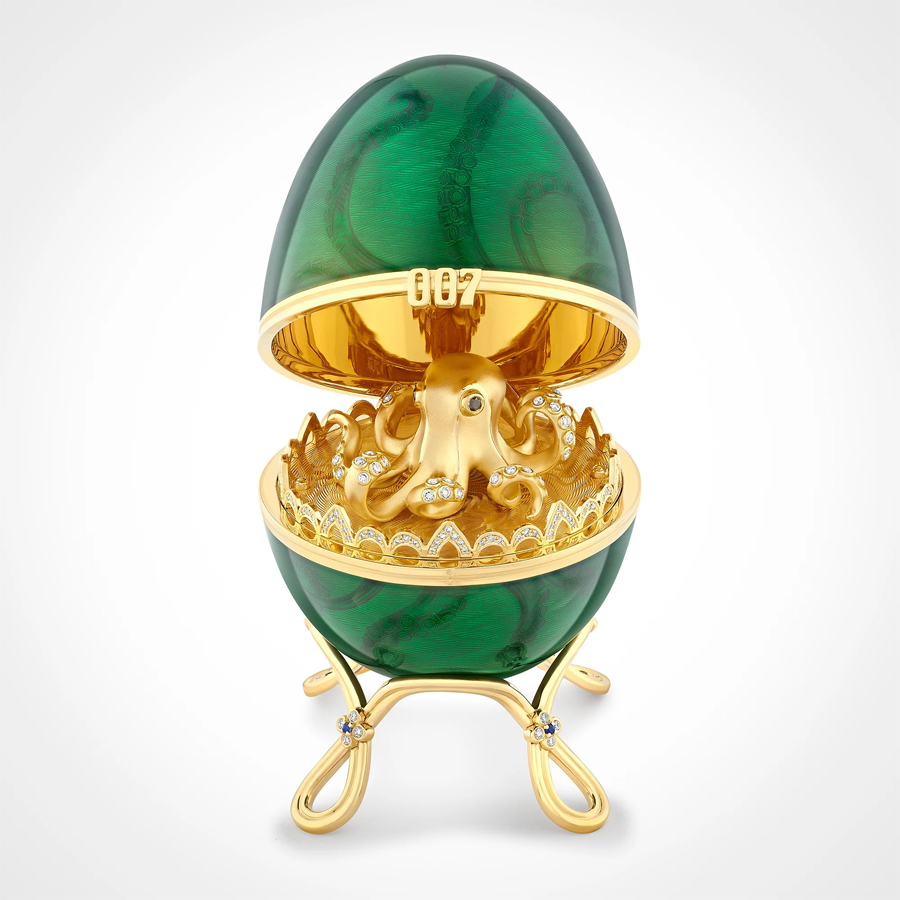 Limited Edition Fabergé x 007 Octopussy Egg Objet
