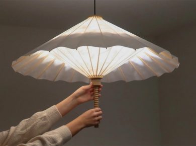 Umbrella-inspired Award-Winning Wagasa Lamp