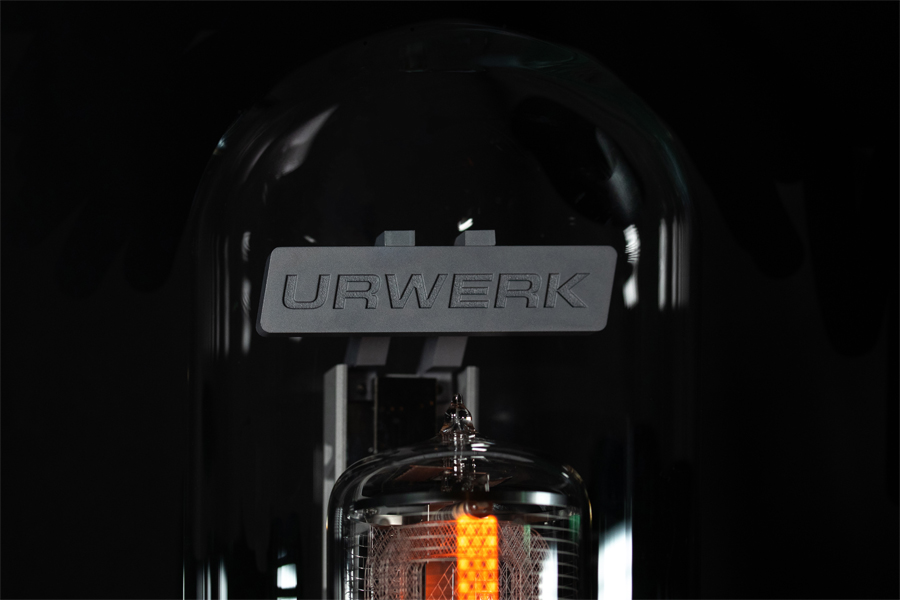 Nixie Powered Urwerk SpaceTime Blade Table Clock